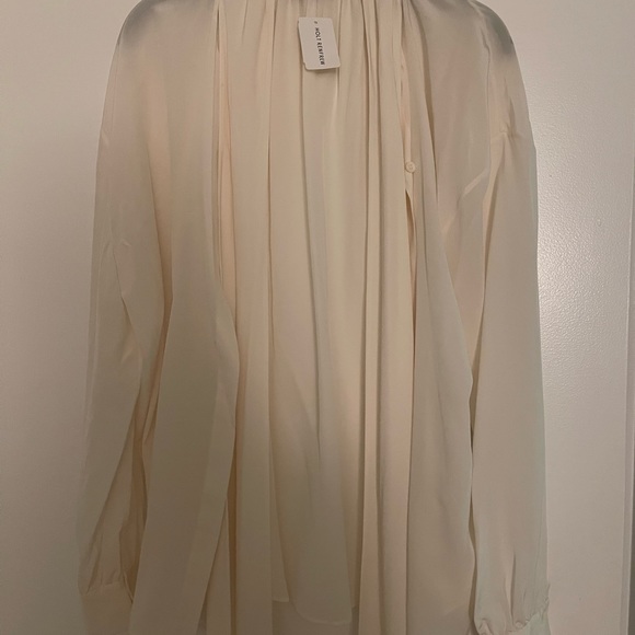 TOM FORD
Long-Sleeve Blouse W/Attached Scarf, Chalk - Picture 8 of 10